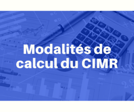 POINTS SPECIFIQUES SUR LES MODALITES DE CALCUL DU CIMR