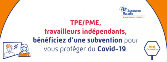 Une subvention pour aider les TPE et PME à prévenir le Covid-19 au travail