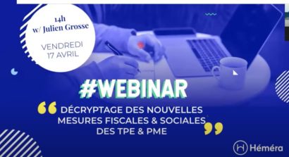 Webinaire : Décryptage des nouvelles mesures fiscales & sociales des TPE/PME