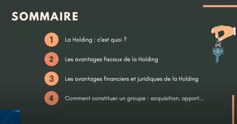 webinaire holding