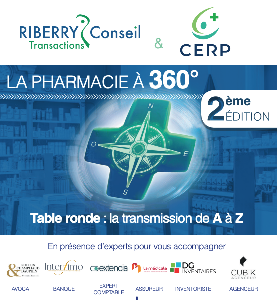 Invitation à la table ronde transmission officine – Lyon 15 mai 2025