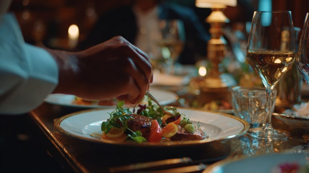 Vidéo TikTok tournée dans un restaurant tendance en France.