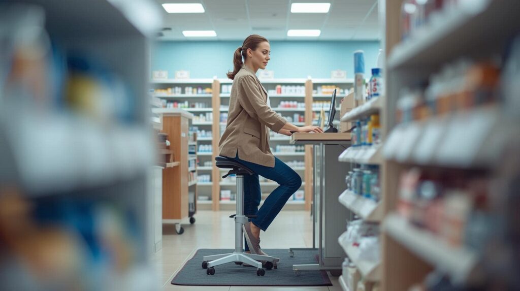 Aménagement ergonomique d’un poste en officine – QVCT pharmacie