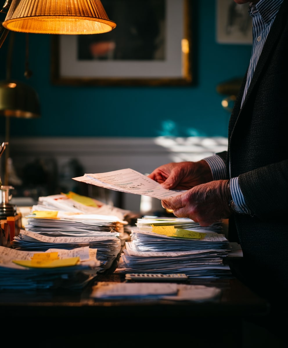 Expert-comptable vérifiant des reçus fiscaux d’association — gestion rigoureuse des dons