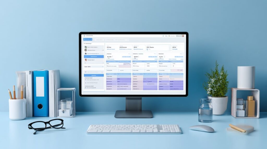 Interface de suivi RH des coefficients et salaires en pharmacie