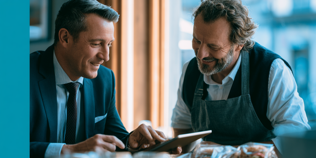 Expert-comptable Extencia accompagnant un restaurateur sur son projet de dark kitchen.