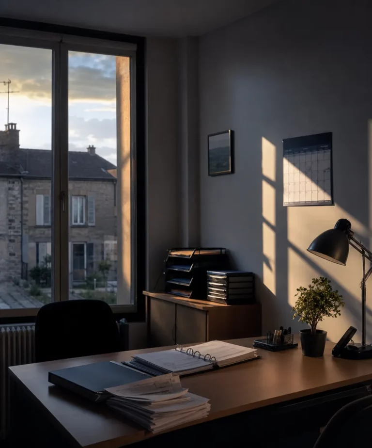 Bureau RH d'une PME française illustrant la gestion des arrêts de travail en 2026