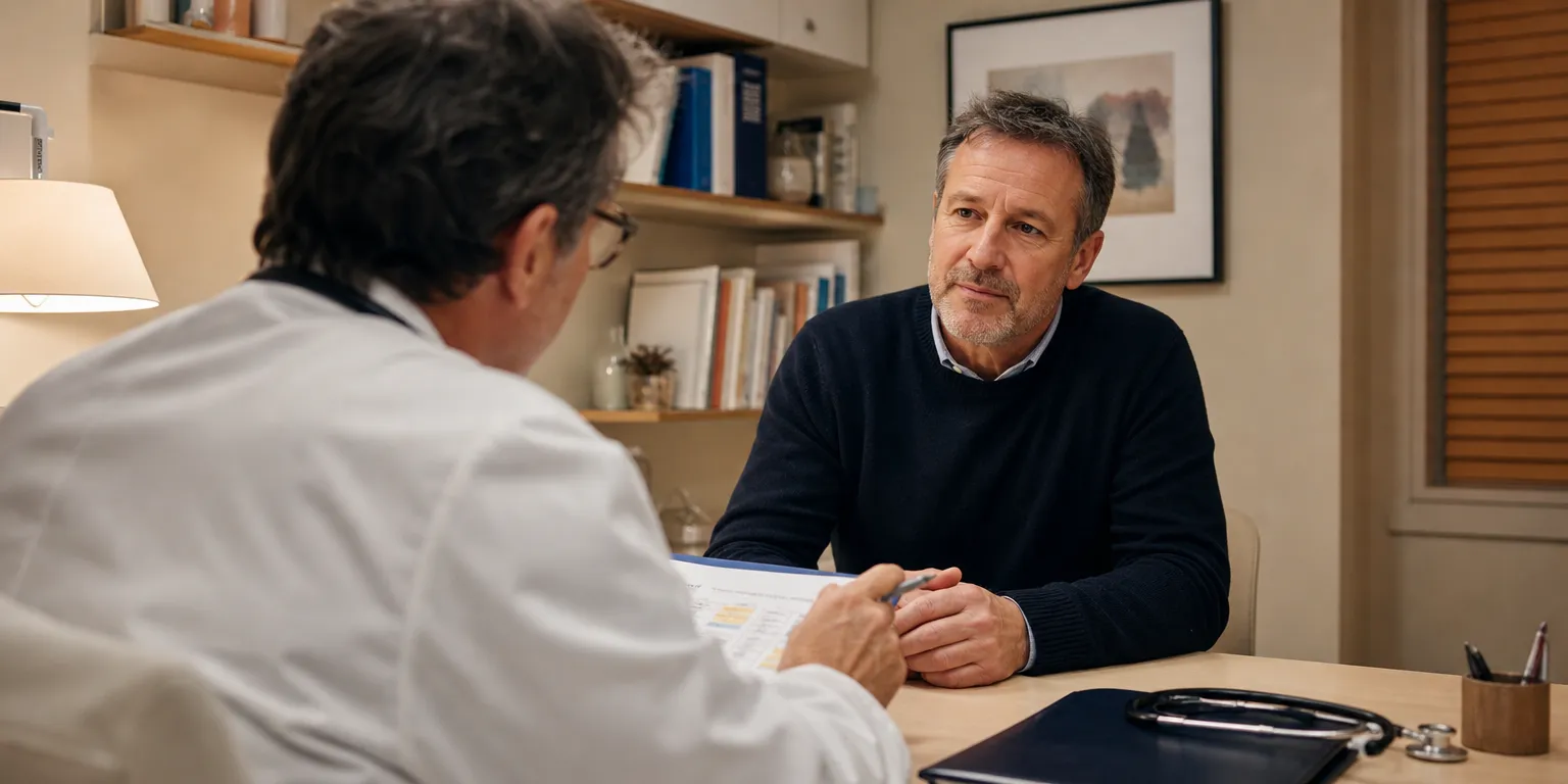 Medecin justifiant une derogation aux plafonds d'arret de travail lors d'une consultation avec son patient