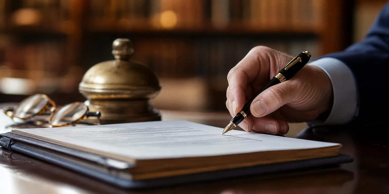 Signature de l'acte notarié formalisant les garanties du crédit vendeur