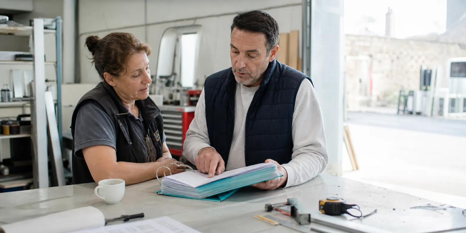 Employeur et salarié contrôlant les relevés d'heures chômées avant la demande d'indemnisation