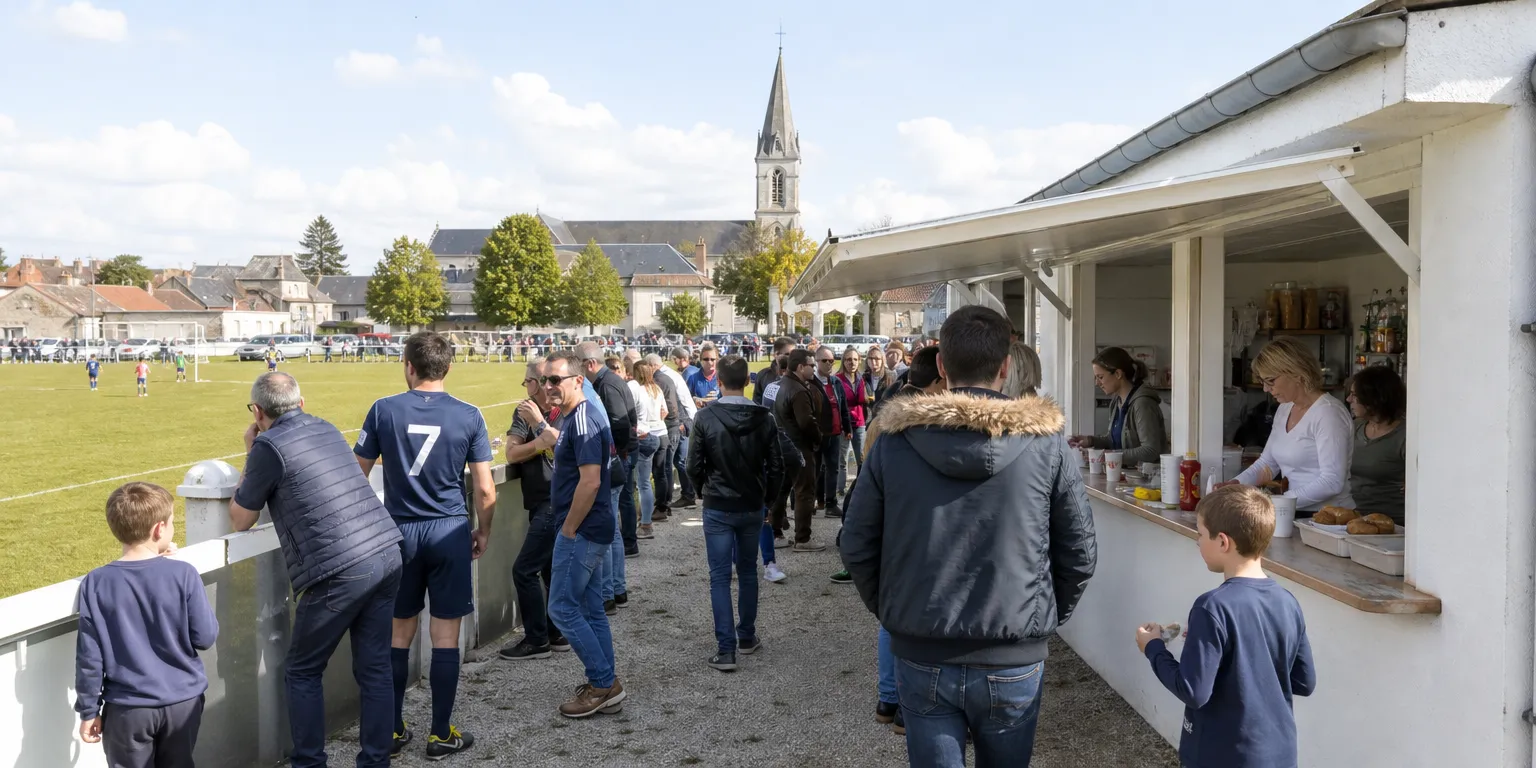 Buvette d'association d'un club de football amateur un dimanche, activité soumise ou non aux impôts commerciaux