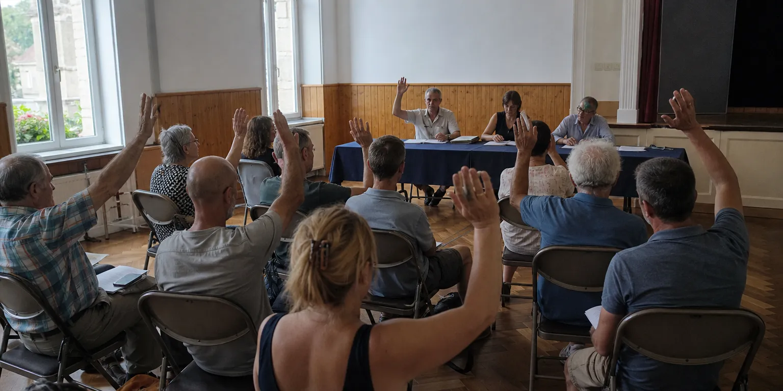Assemblée constitutive votant les statuts d'association