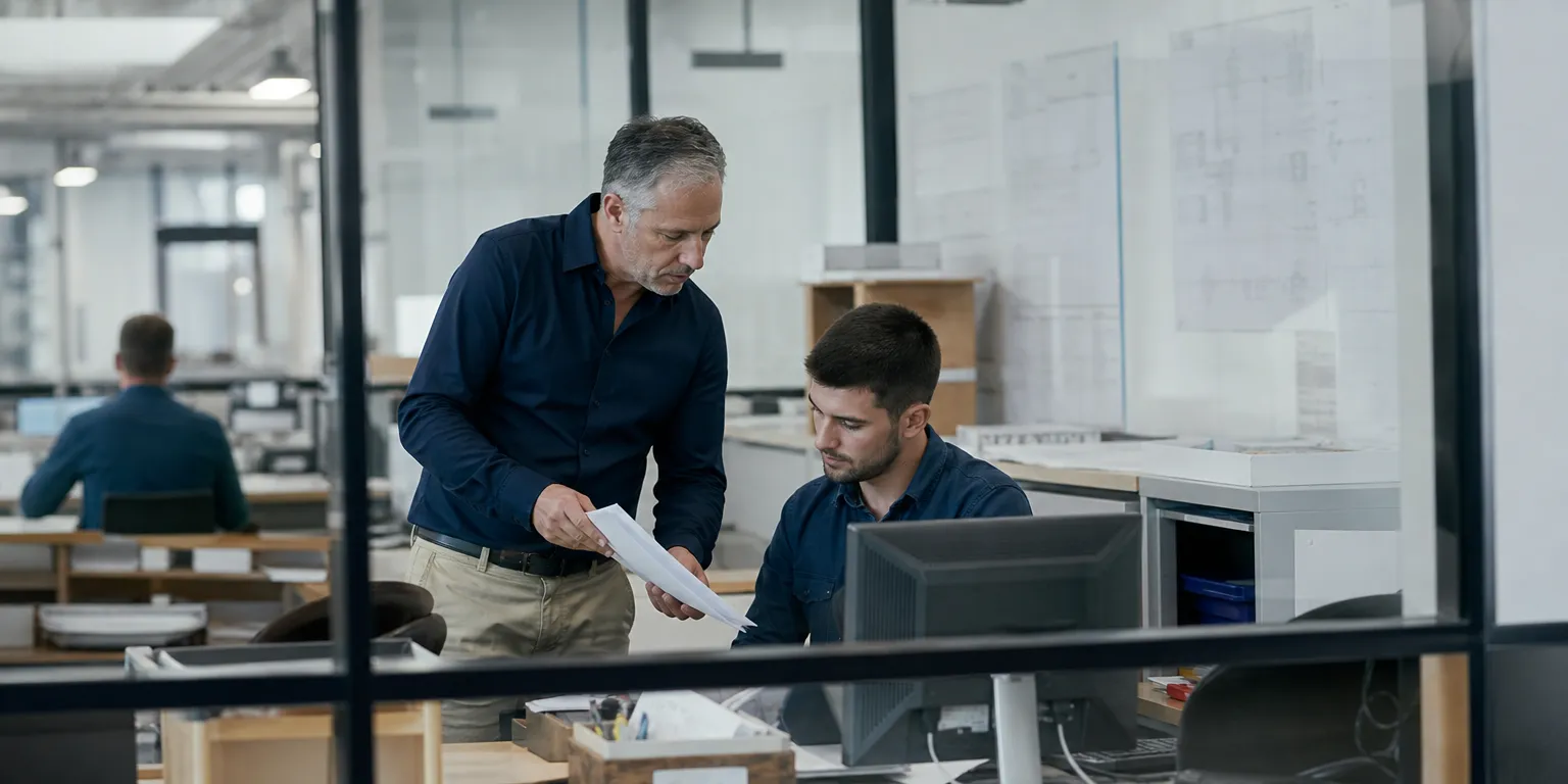 Dirigeant déléguant à un collaborateur pour augmenter la valeur de son entreprise avant de vendre