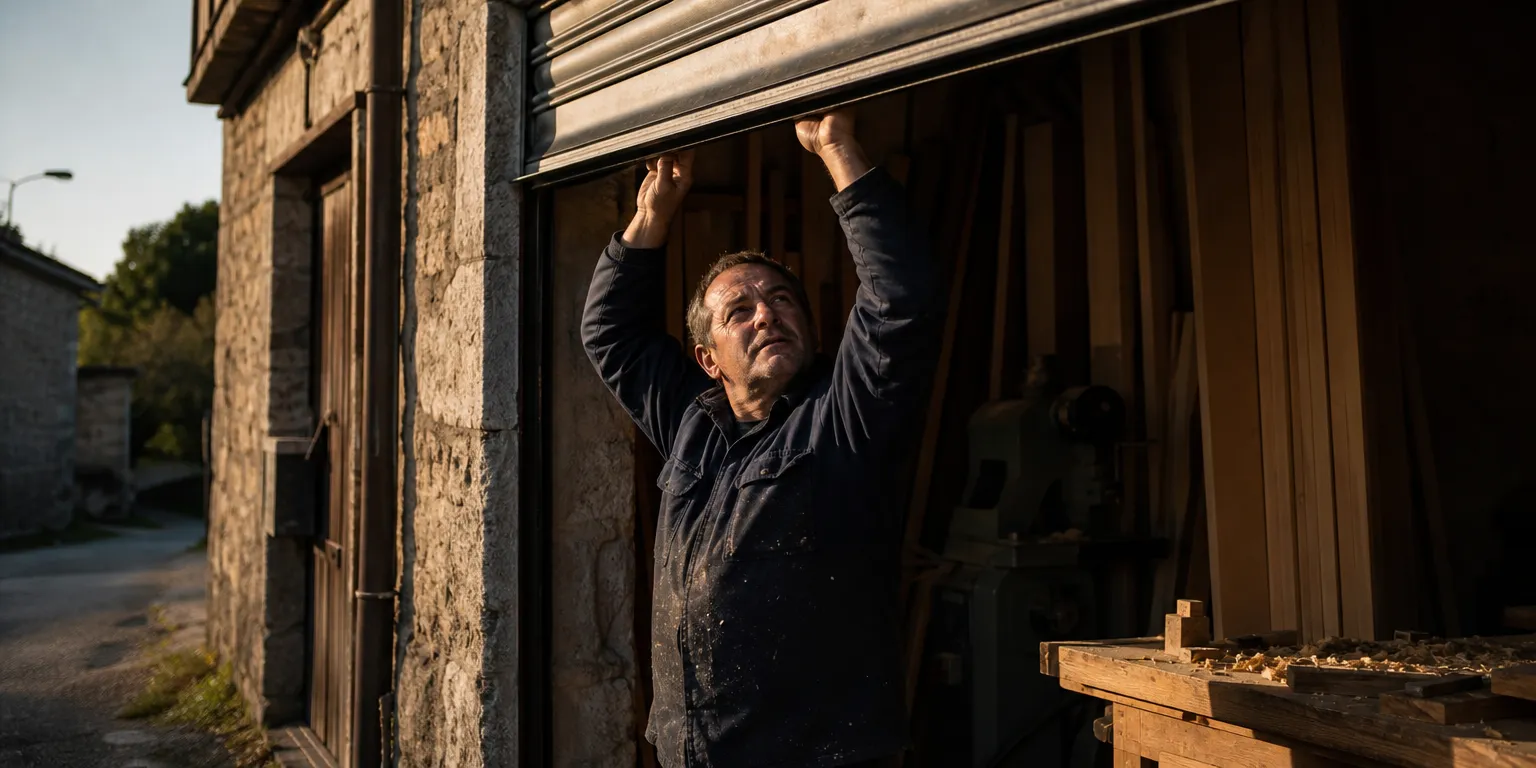 Artisan ouvrant son atelier dans une commune rurale classée en zone France ruralités revitalisation (ZFRR)