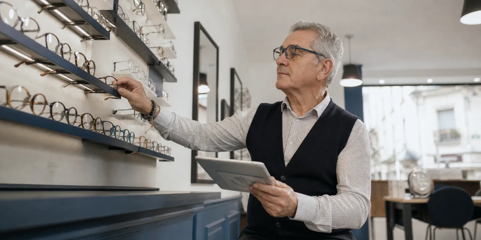 Gérant de magasin d'optique pilotant sa masse salariale et son chiffre d'affaires