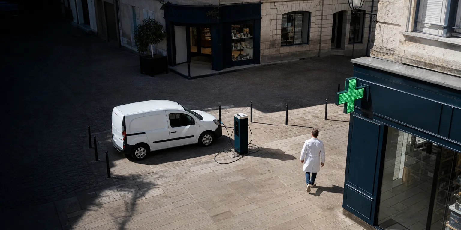 Utilitaire électrique de livraison d'une pharmacie en recharge : cas où le véhicule de société en SEL se justifie
