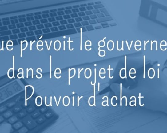Projet de loi Pouvoir d'achat