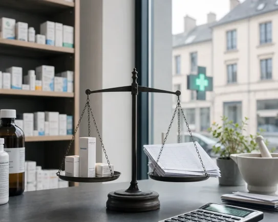 Balance symbolique entre prix paracétamol 2027 et marge officinale
