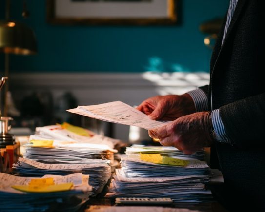 Expert-comptable vérifiant des reçus fiscaux d’association — gestion rigoureuse des dons