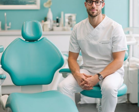 Jeune chirurgien-dentiste en cours d’installation dans son cabinet